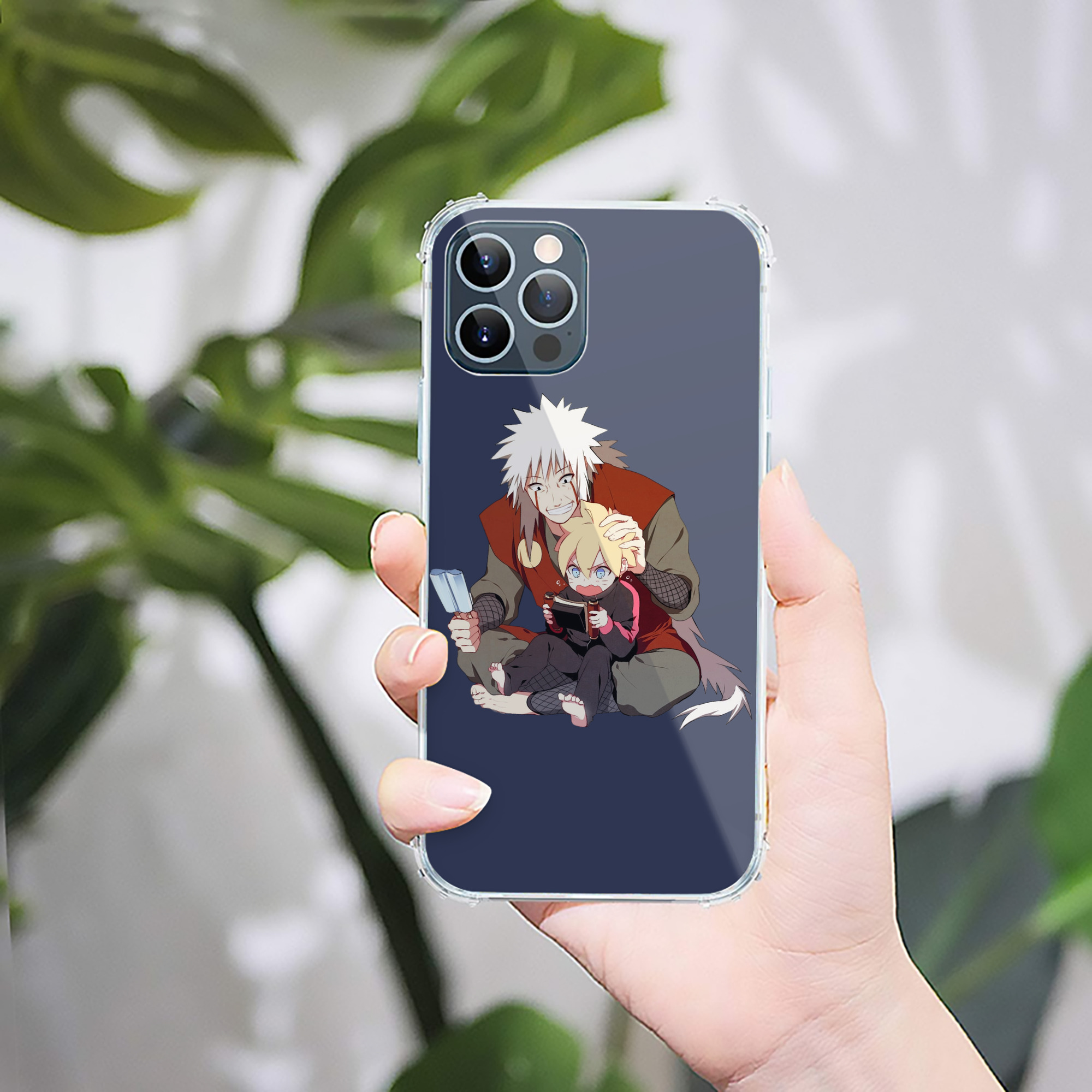 （画像用） NARUTO -ナルト- 自来也（じらいや） Jiraiya 【iPhone 12シリーズ対応】透明スマホケース（クリアソフトケース）